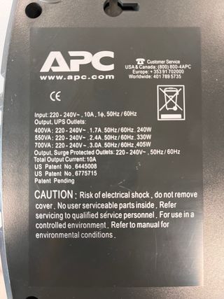 UPS APC Back-ups ES 400