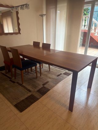 Mesa comedor extensible madera 140x90 (hasta 230)