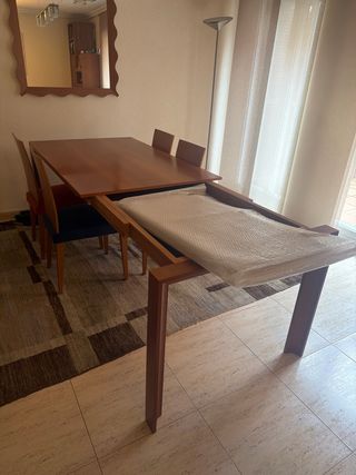 Mesa comedor extensible madera 140x90 (hasta 230)