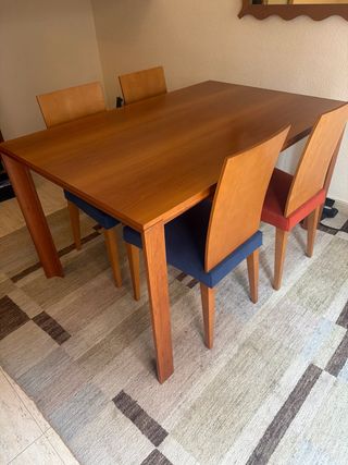 Mesa comedor extensible madera 140x90 (hasta 230)