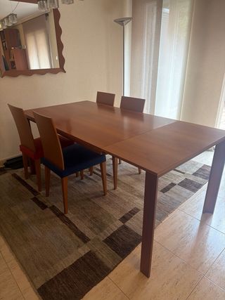 Mesa comedor extensible madera 140x90 (hasta 230)