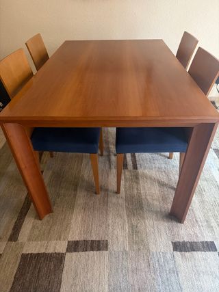 Mesa comedor extensible madera 140x90 (hasta 230)