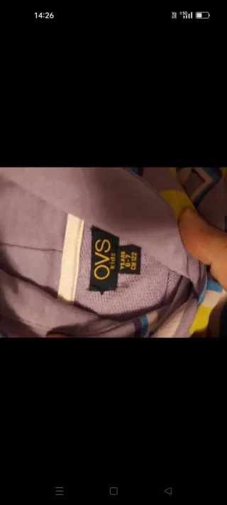 Felpa bambina con fiori viola e gialli