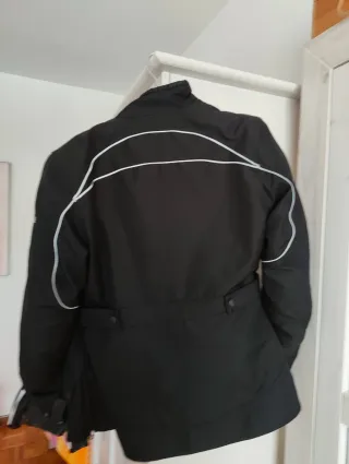 Chaqueta Moto Mujer Negra