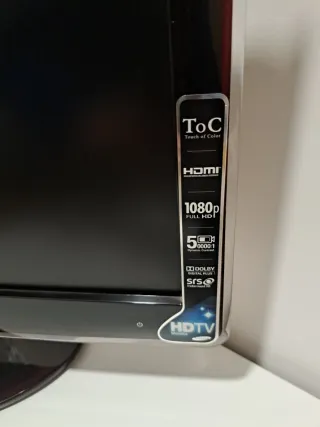 Monitor TV Samsung con mando y antena y cable hdmi