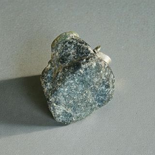 Colgante Esmeralda Bruta Colombia Plata