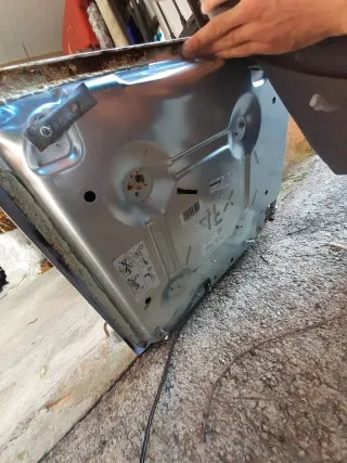 Placa de cocina a gas natural blanca