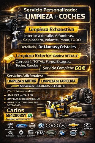 Limpieza de coches toledo