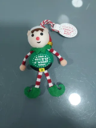 Elfo, duende, Juan, adorno àrbol de Navidad.