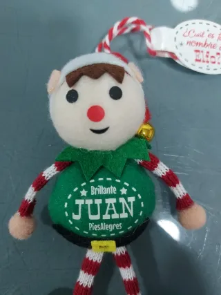 Elfo, duende, Juan, adorno àrbol de Navidad.