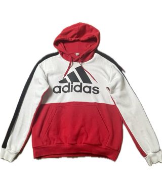 Sudadera Adidas Roja y Blanca