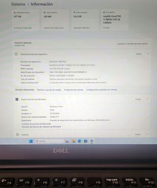 Portátil Dell Latitude 7400 i7 32GB RAM