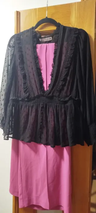 Conjunto Zara Pantalón y Blusa Talla XXL