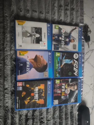 Lote Videojuegos PS4: FIFA 21, 23, FC 24, 22, BO,