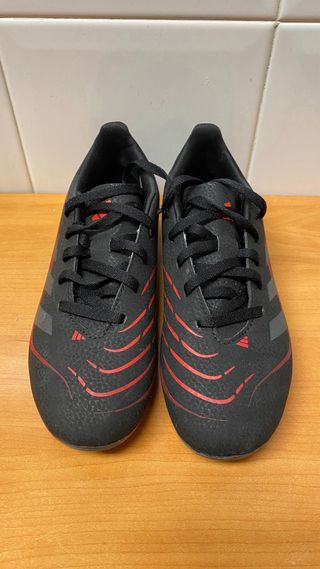 Botas de fútbol Adidas Predator Negras/Rojas