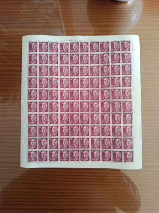 Edifil 1148 - pliego 100 sellos 40 céntimos