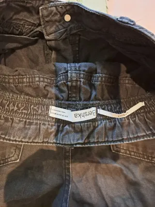 Pantalón cargo negro mujer