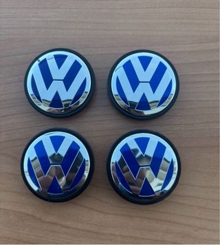 Tapabujes VW Originales 56mm Azules (4uds)