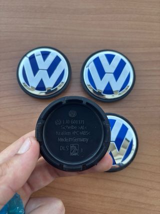 Tapabujes VW Originales 56mm Azules (4uds)