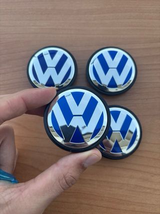 Tapabujes VW Originales 56mm Azules (4uds)
