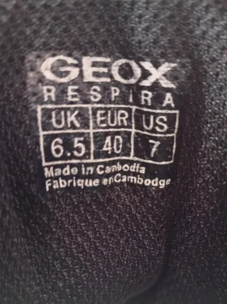 Zapatillas Geox Sanzio talla 40 negro