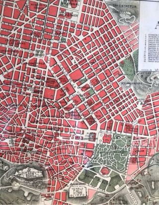 Cuadro Mapa Antiguo Atenas