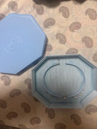 Collar Swarovski Plata Luna y Estrella