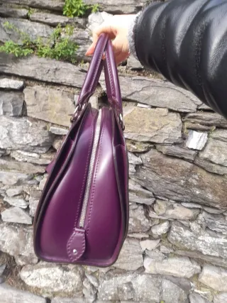 Borsa Louis Vuitton Pont Neuf Viola Epi
