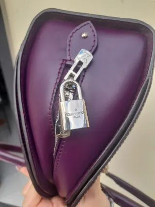Borsa Louis Vuitton Pont Neuf Viola Epi