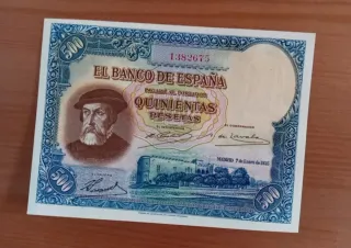 Excelente billete 500 pesetas 1935 Sin Circular!