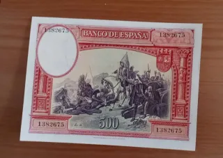 Excelente billete 500 pesetas 1935 Sin Circular!