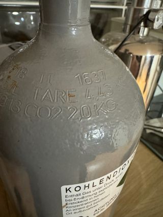 Botella CO2 2kg para acuarios