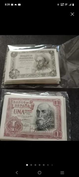 100 Billetes Pesetas 1951/1953 S/C