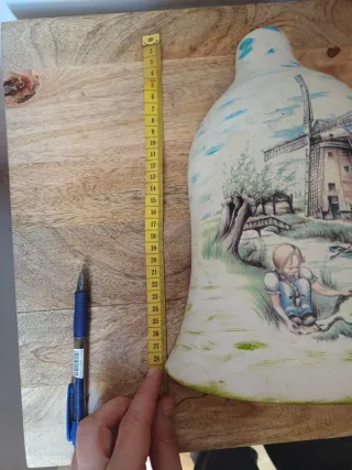 Campana de pared artesanal vintage