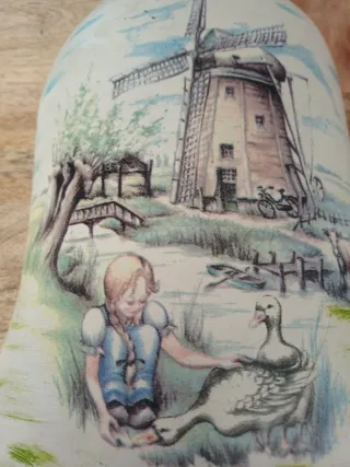 Campana de pared artesanal vintage