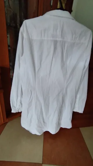 Camisa larga Esprit blanca talla L