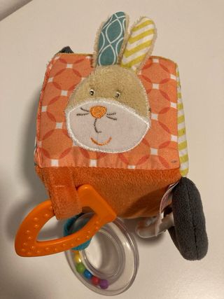 Cubo actividades bebé de tela