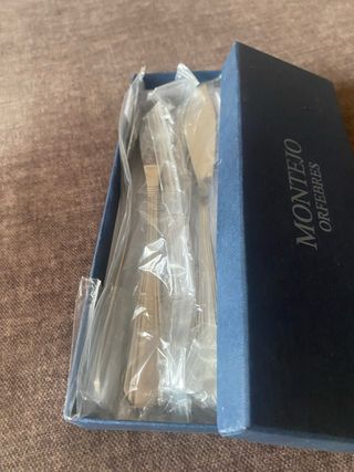 Montejo Orfebres Set di sei palette per pesce in acciaio