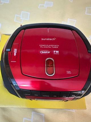 Radio CD Portátil Sunstech CRUD700