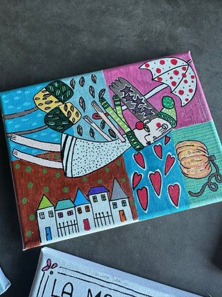 Quadretti decorativi dipinti a mano