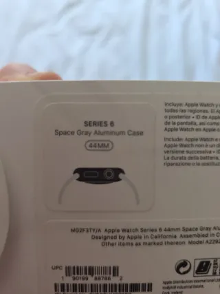 Apple watch series 6 de 44mm de color negro