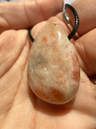 Colgante Piedra Sol Natural caramelo