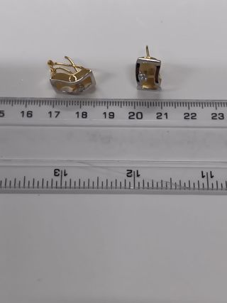 Pendientes Oro 18k con circonitas
