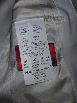 Blazer in lana satin silk lapel vintage