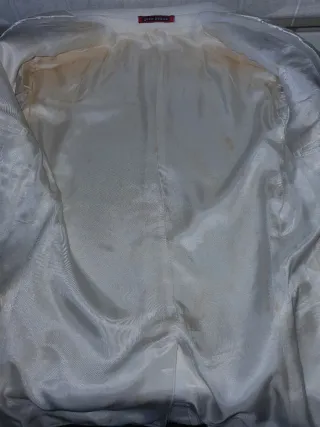 Blazer in lana satin silk lapel vintage