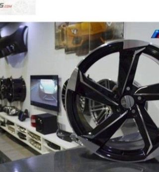 JUEGO DE 4 LLANTAS 19 NEW RS7 NEGRA A... rmb841583