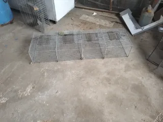 Jaula artesanal para codornices dos jaulas