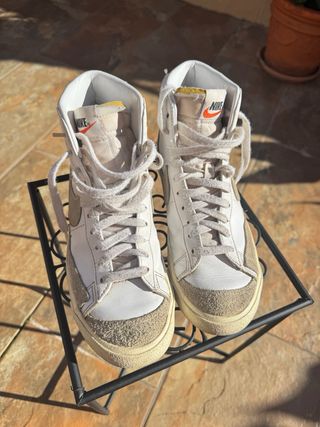 Nike Blazer Zapatillas Mujer Beige/Blanco