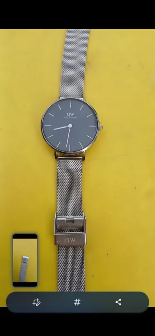 Reloj Daniel Wellington Mujer Negro/Plata