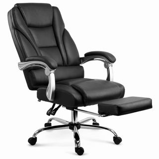 Sillón de Oficina Negro/Plateado